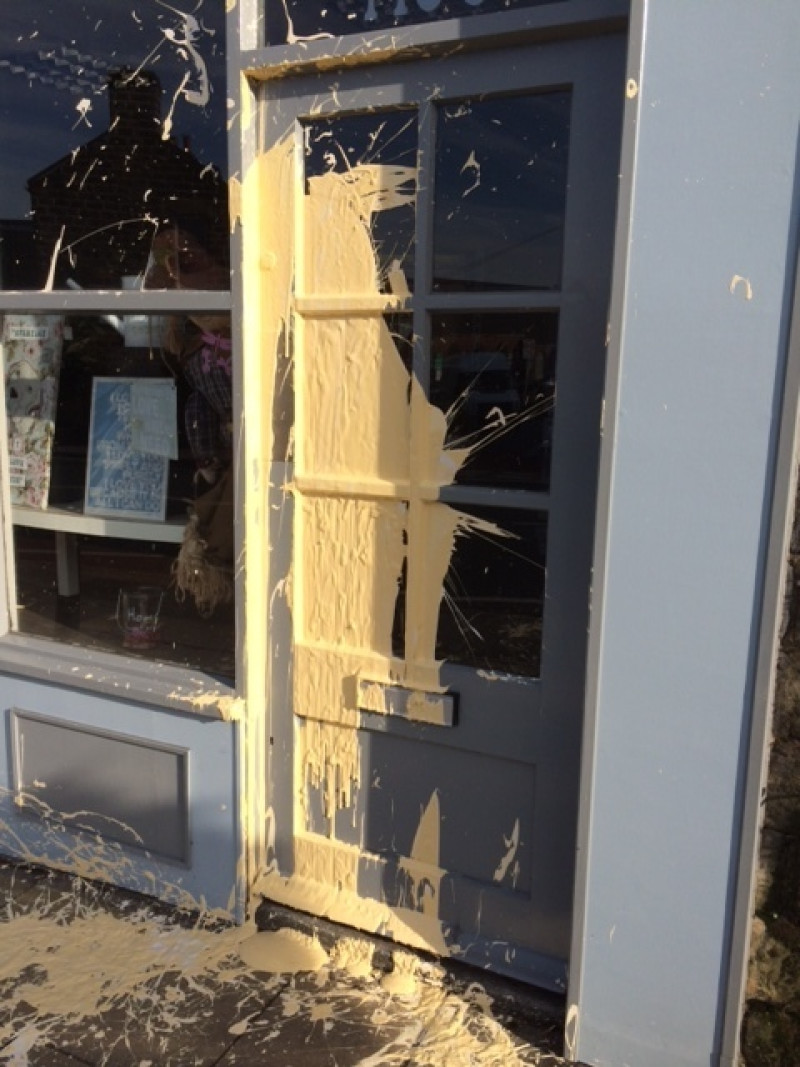 Main image for Community steps in to help vandalised shop