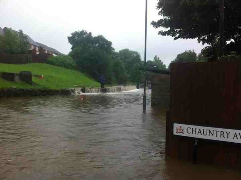 Main image for Flood chaos as Barnsley swamped
