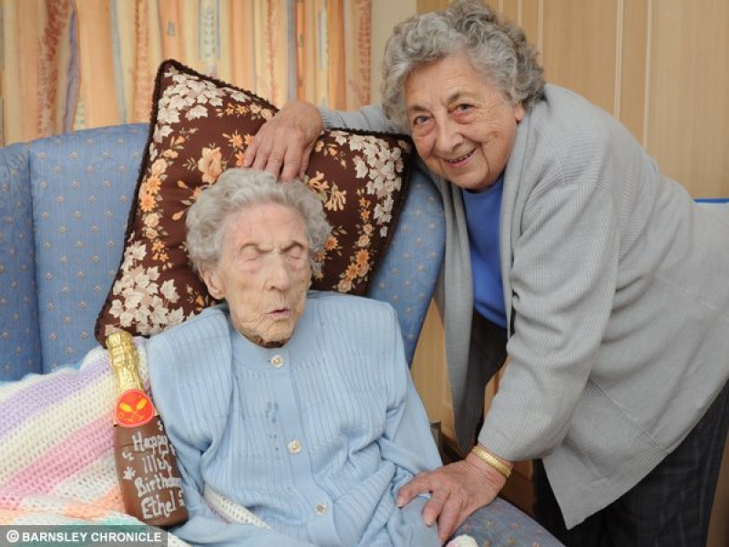 Main image for Ethel turns 113 with cake and cuppa