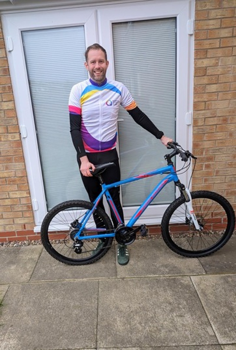 Rob Campbell who will take on two epic bike rides for his son.