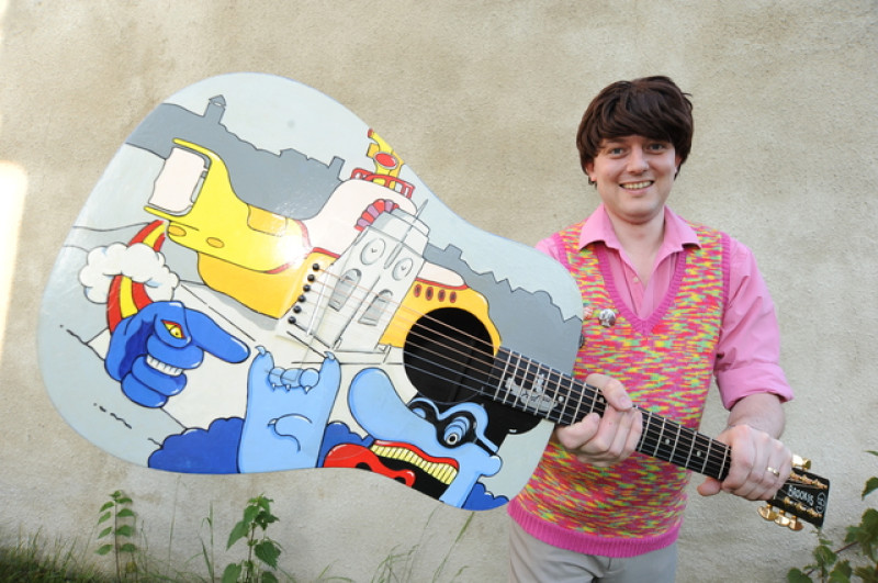 Main image for Barnsley artist creates Beatles guitar