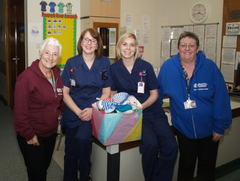 Main image for 'Knitathon' kits out Barnsley's  premature babies