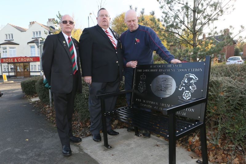 Main image for Bench dedicated to memory of Darton soldier