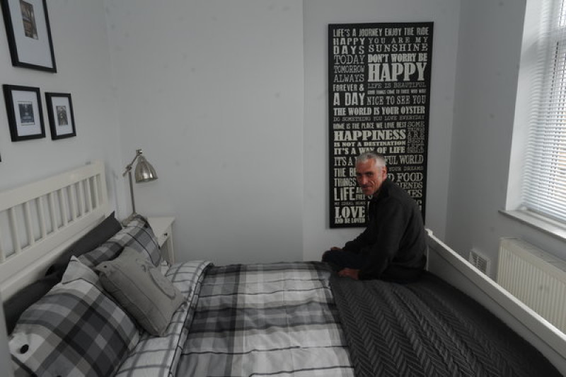 Main image for Homeless Dean get keys to new house
