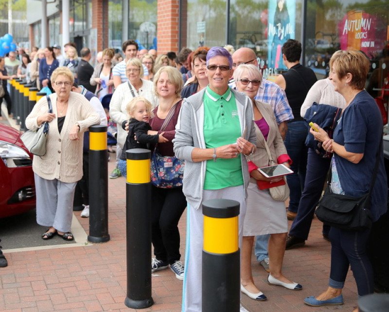 Main image for Locals queue for new TK Maxx store