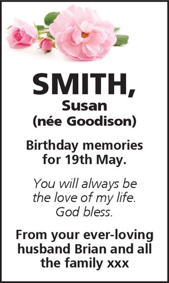 Notice for Susan Smith