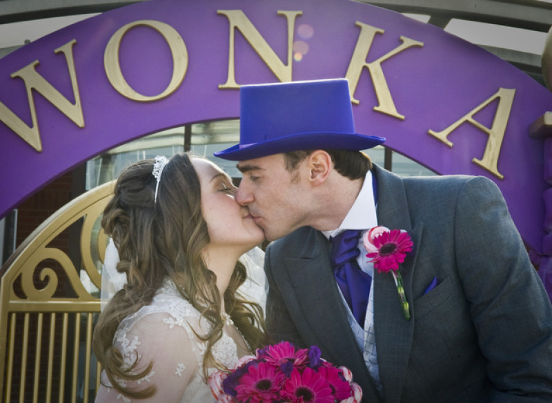 Main image for Wacky Wonka wedding wows guests
