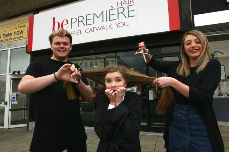 Main image for Student has hair chopped for charity