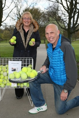 Main image for Sports club donate to Murphy’s tennis ball collection