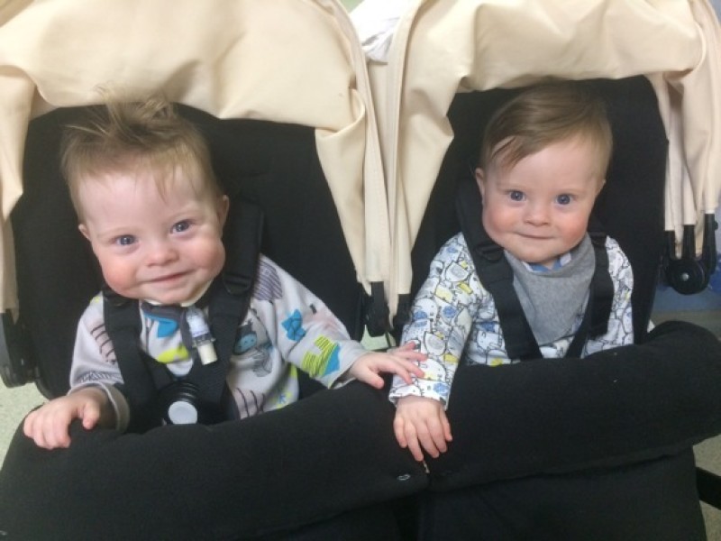 Main image for IVF twins celebrate first birthday