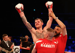 Main image for Boxer Barrett wins British title