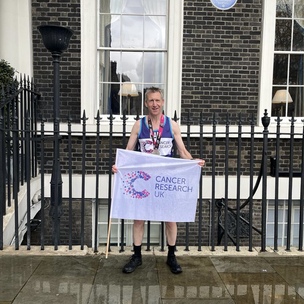 SMASHED IT: Dan completed his 13th London Marathon on Sunday.