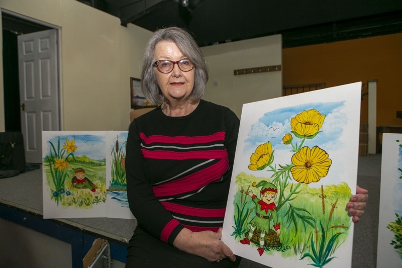 Illustrator: Trish Johnson with some of her illustrations destined for a new book. Picture Shaun Colborn PD092069