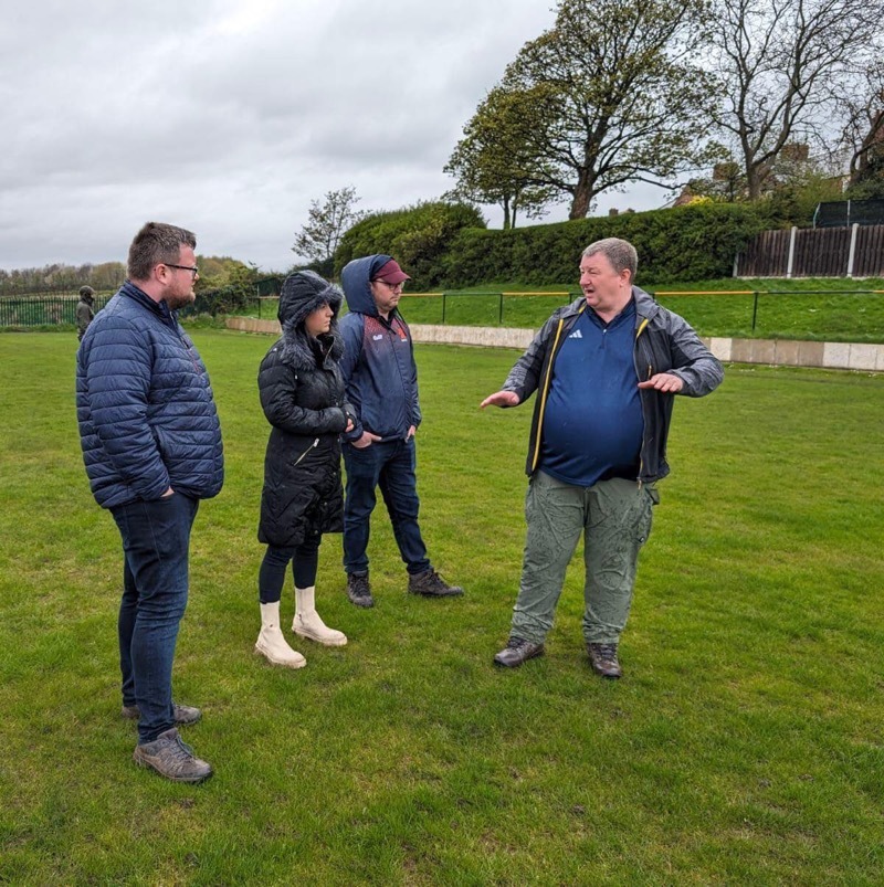 CONCERNS: Barnsley East MP Stephanie Peacock and Coun James Higginbottom at the site this week.