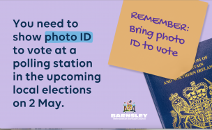Remember to take your photo ID to vote Image