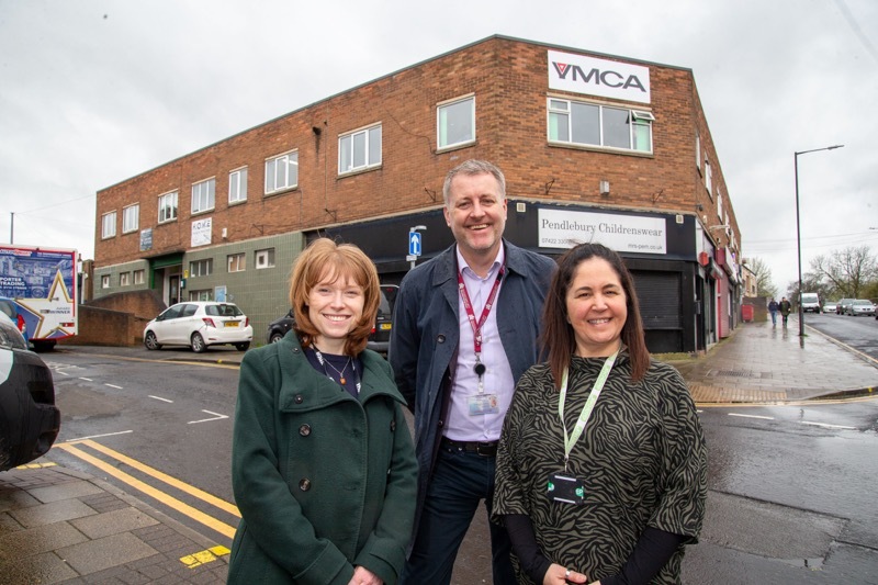 ON THE LEVEL: The Y.M.C.A building in Barnsley is set for a make over, from top to bottom with funds provided by the Government’s levelling up funding much to the delight of Andrea Battye, Maria Ellis and Joe Brown. Picture Shaun Colborn PD093066