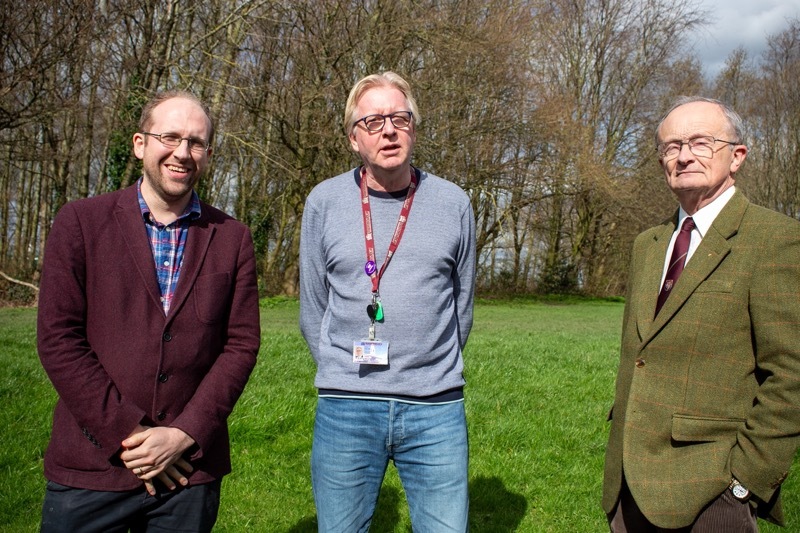 RETIREMENT: Coun John Wilson (centre) alongside his fellow Penistone East councillors Alex Burnett and Robert Barnard.