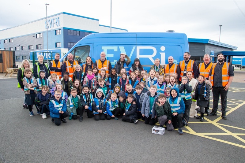 EVRI TOUR: Pupils from Hoyland Common primary school enjoyed their day out, touring the giant EVri distribution depot at Hoyland. Picture Shaun Colborn PD093015