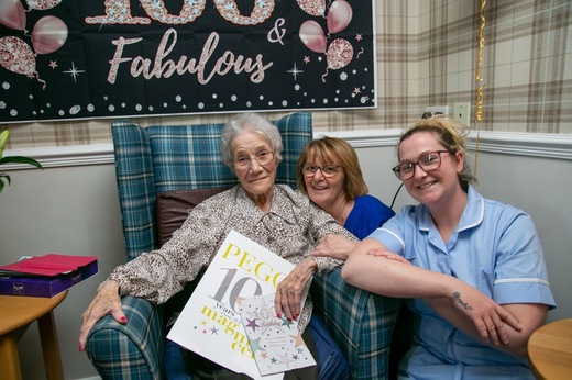 HAPPY 100TH: Margaret “Peggy” Riley who has turned 100 on the 21st of April Picture Shaun Colborn PD093067