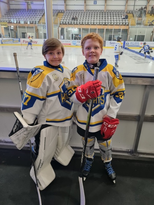 Hockey players Stephen and Edward Lawrence.
