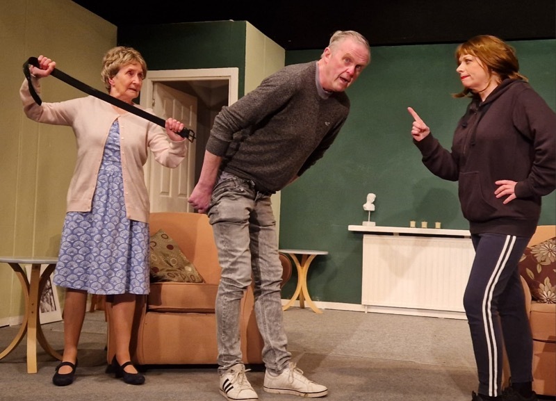 DEJA VU: Hazel Sutcliffe, Graham Myers and Merril Gallon.