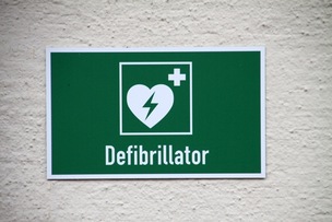 Kiosks would include vital defibrillators Image