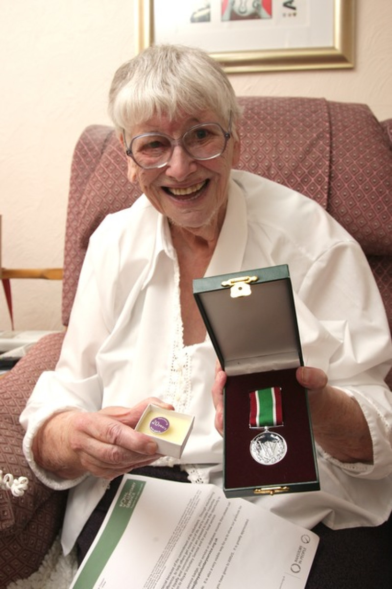 Main image for Pensioner's medal honour after voluntary service