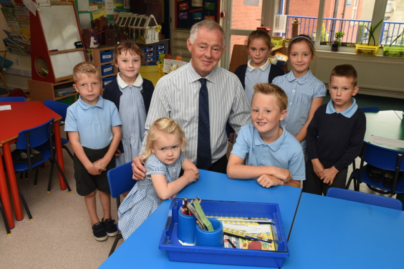 Main image for Headteacher retires after 13 years