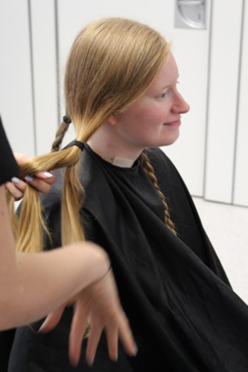 Main image for Local lass donates hair to charity for second time