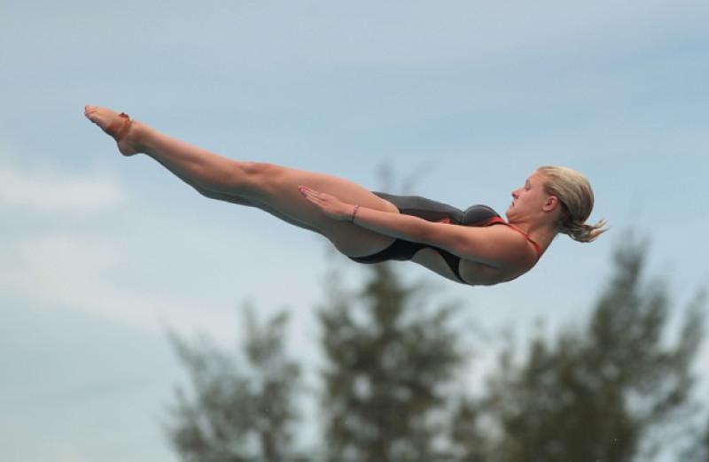 Main image for Former Olympic hopeful dives into new sport