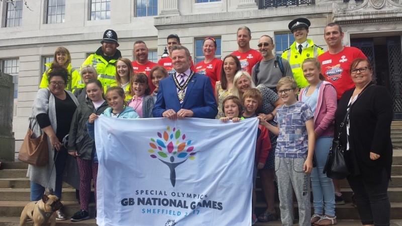 Main image for Special Olympics torch passes through Barnsley