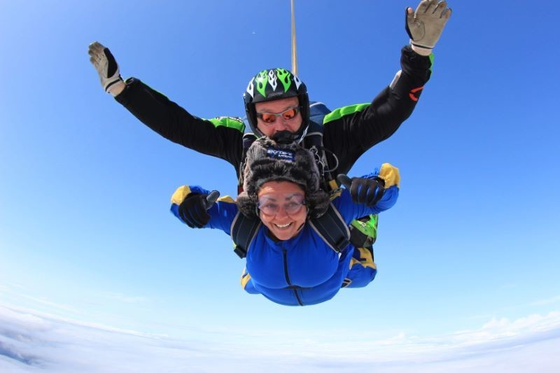 Main image for Mum completes charity skydive
