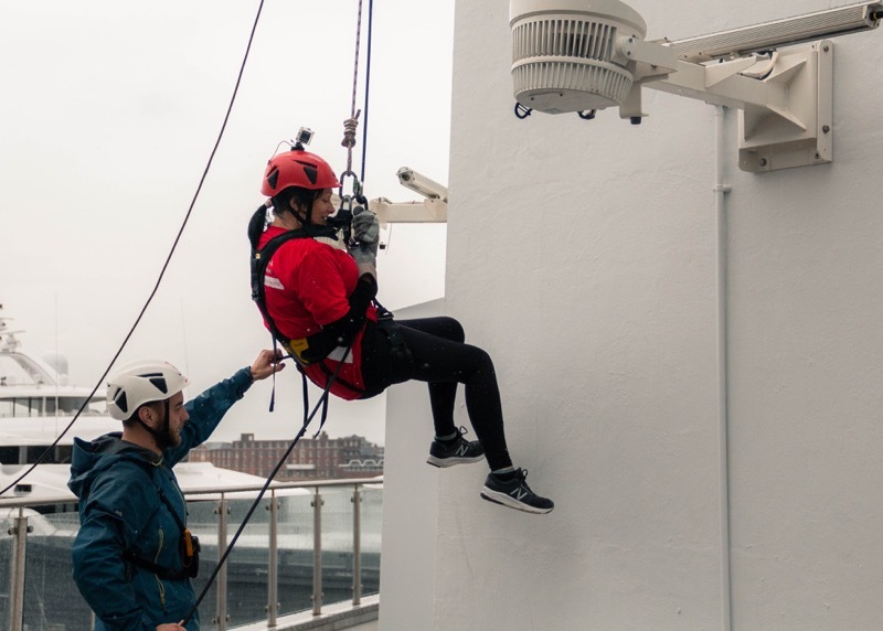Main image for Midwife abseils for diabetes charity