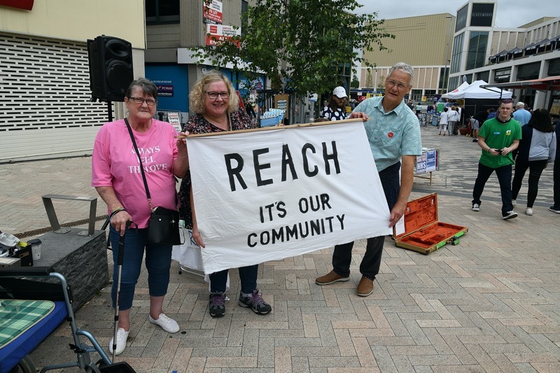 Main image for Campaigners stage town centre protest
