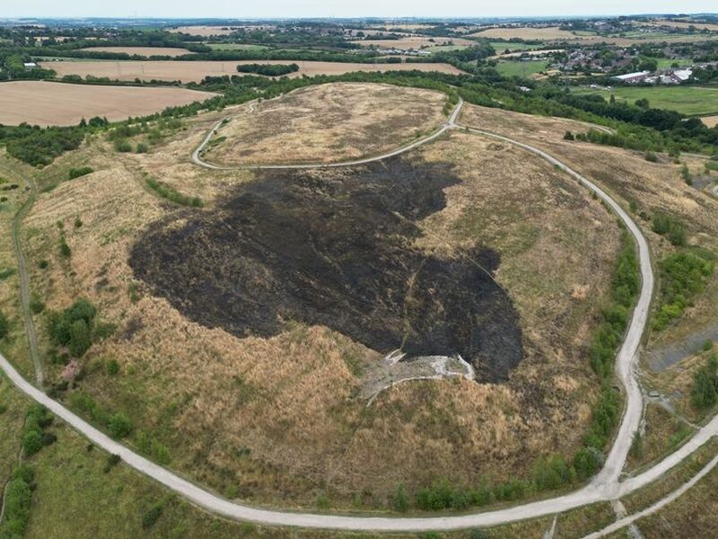 Main image for Rabbit Ings fire sparks investigation