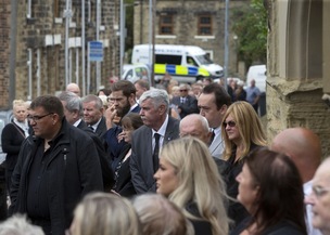 Main image for Mourners gather for ex-councillor’s funeral
