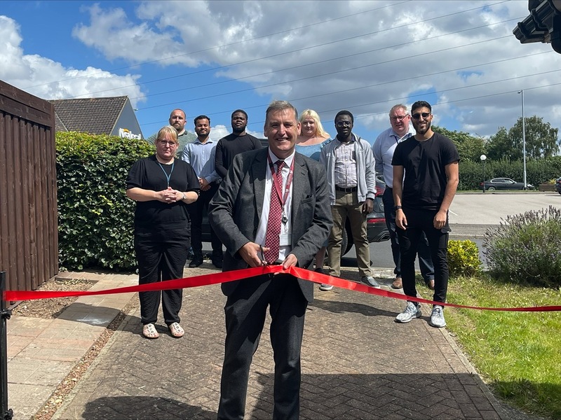 OPENING: Coun Kevin Osborne officially cut the ribbon last week.