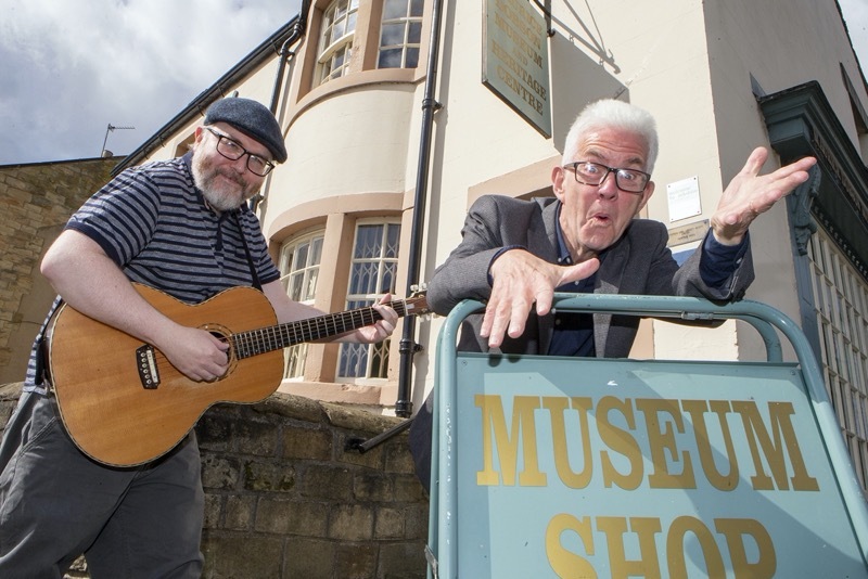 Elvis Day: Ian McMillan regales about the day Elvis came to Darfield along with a singalong session with music provided by Birdwell musician Richard Kitson. Picture Shaun Colborn PD092368