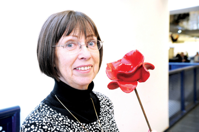 Main image for Ceramic remembrance poppy bought by Barnsley woman