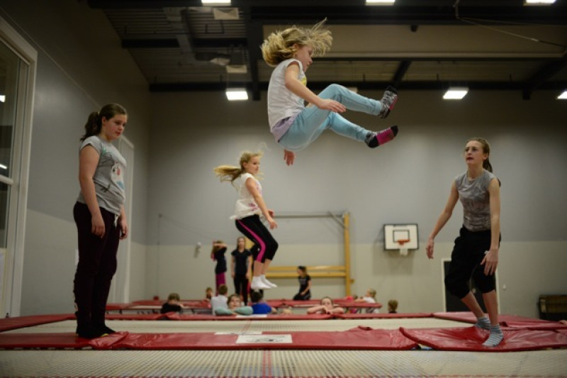 Main image for Trampoline club puts spring in step