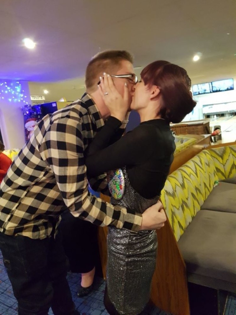Main image for Bride-to-be bowled over by lane proposal