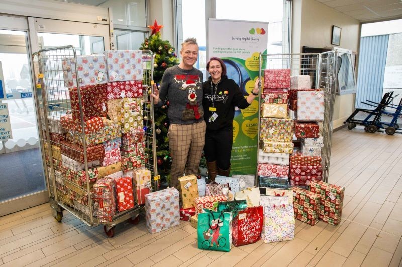 Main image for Shoebox gifts presented to hospital
