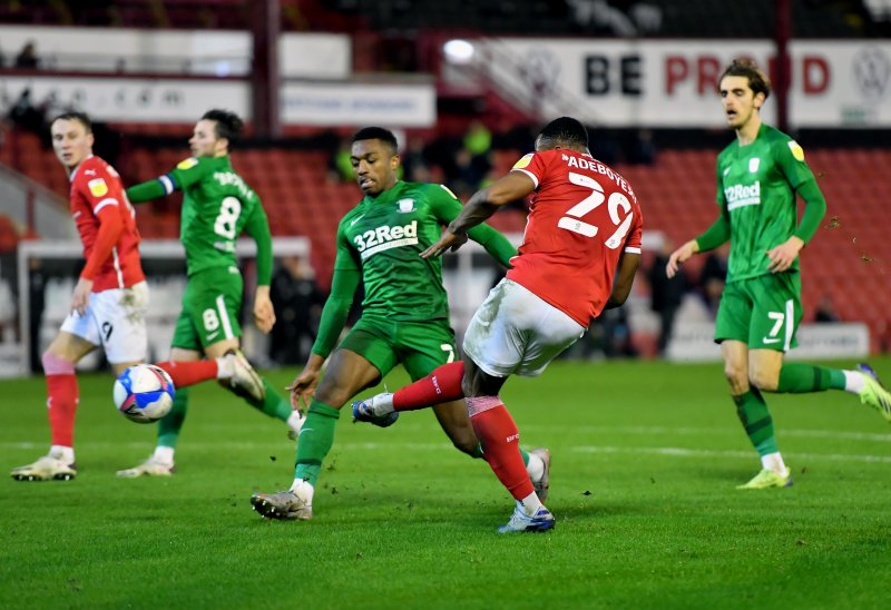 Main image for Adeboyejo secures comeback win for Barnsley