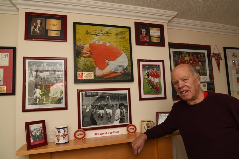 Main image for Jack Charlton display created by football memorabilia collector