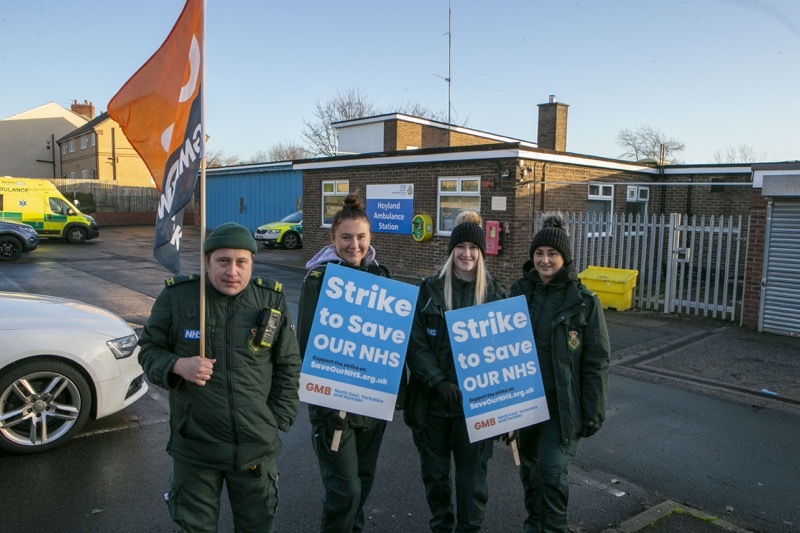 Main image for Ambulance workers go on strike
