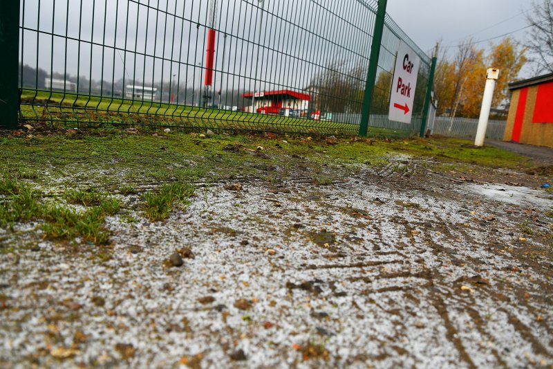 The scene at Wombwell Town over the weekend. Picture: Wes Hobson.