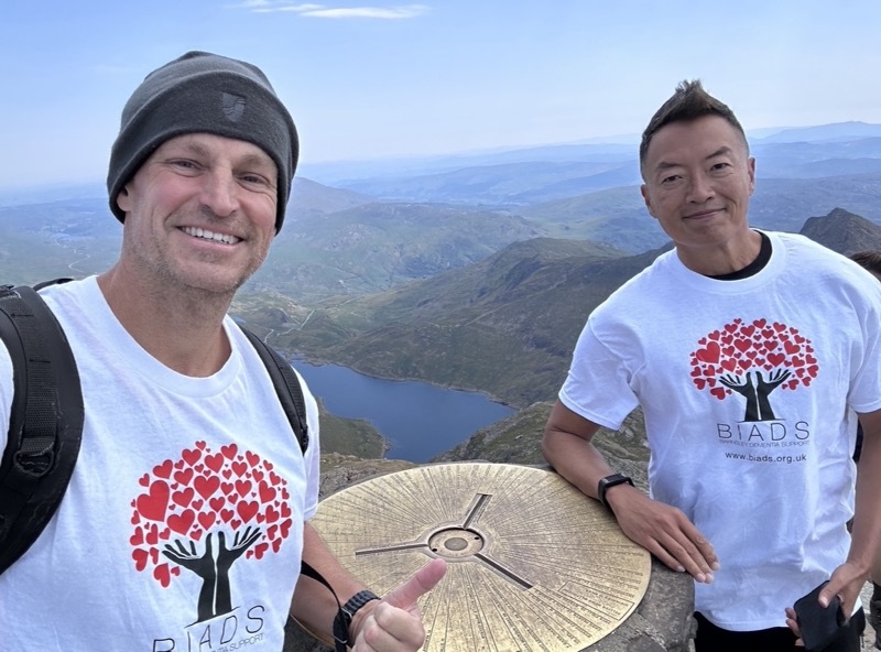 Steve Iveson and Shiro Ando during the Three Peaks Challenge.