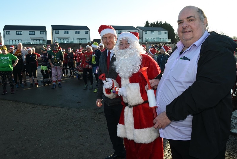 Main image for Santa fun run hailed a success