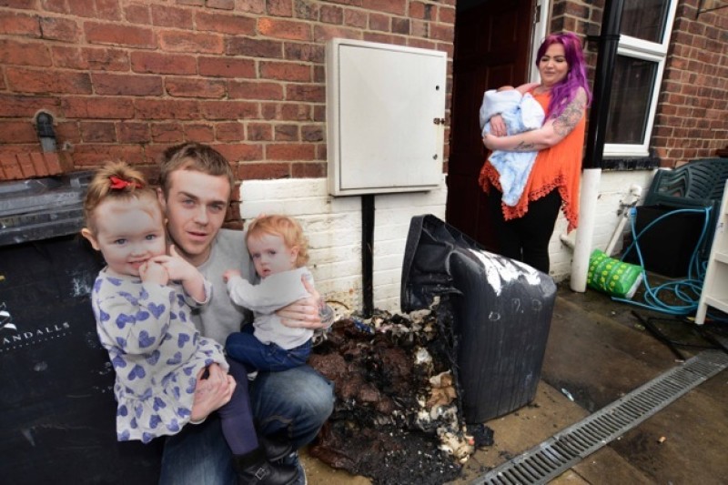 Main image for Family ‘lucky to be alive’ after fire