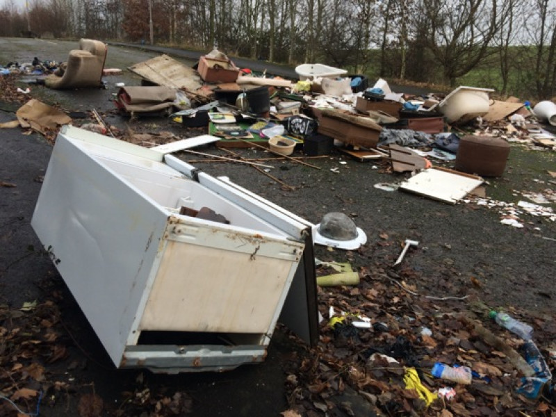 Main image for Council praised after removing fly-tipping